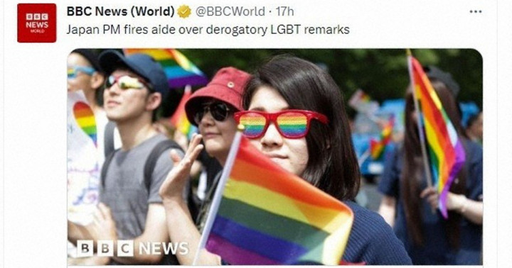 「G7で唯一同性婚を認めない国」首相秘書官更迭、海外でも報道 ★2