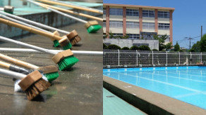 【特集】 「藻やヘドロですべりやすい…業者に頼んで」学校のプール清掃は先生、児童、PTA頼みにSNSで疑問の声…「準備に時間、労力がかかる」対応分かれる学校、外部委託を進める自治体も