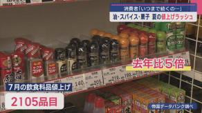【止まらない値上げラッシュ】買い物客 「厳しいですよね、もう毎月毎月いろいろなものが値上がりしているから、いつまで続くのかと心配になる」