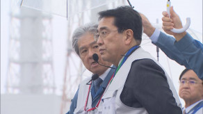 【東京電力/福島第一原発】「地域との共生を」赤沢新経産大臣 廃炉作業続く東京電力福島第一原発を視察