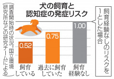【研究】犬飼育で認知症の発症リスク減　医療費の削減効果も、国立環境研