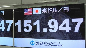 【速報】円相場1ドル=151円台　2か月半ぶり円高水準に