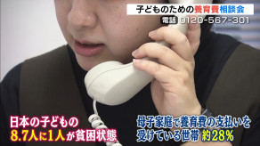 【社会】「日本の子どもの8.7人に1人が貧困状態」“養育費”に関する無料の電話相談会…全国で司法書士が対応
