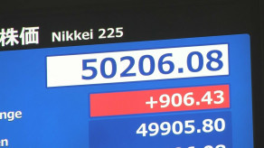【速報】日経平均株価 史上初めて5万円を突破