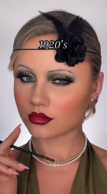 女性が1920年代から2020年代までのメイクを再現！ 「本当に似合ってる！」「どの時代のメイクもステキ」