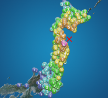 青森県で震度6強の地震発生 ★2