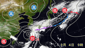 【気象】秋雨前線＋迷走台風　九州・四国で線状降水帯発生のおそれ　大規模災害に警戒