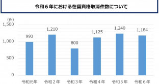 【移民問題】ベトナム人ら技能実習生逃亡、留学除籍、偽装結婚…令和6年の在留資格取り消し1184件