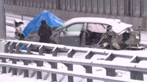 【逮捕】ランボルギーニ“ひき逃げ”事件で中国籍の男（41）を逮捕　8日雪の東京・築地大橋で事故処理中のパトカーに突っ込む